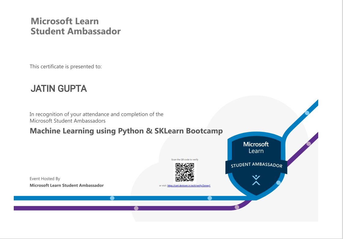Machine Learning using Python & SKLearn Bootcamp